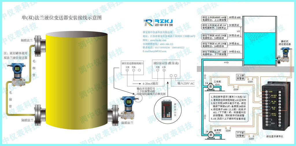 雙法蘭液位變送器